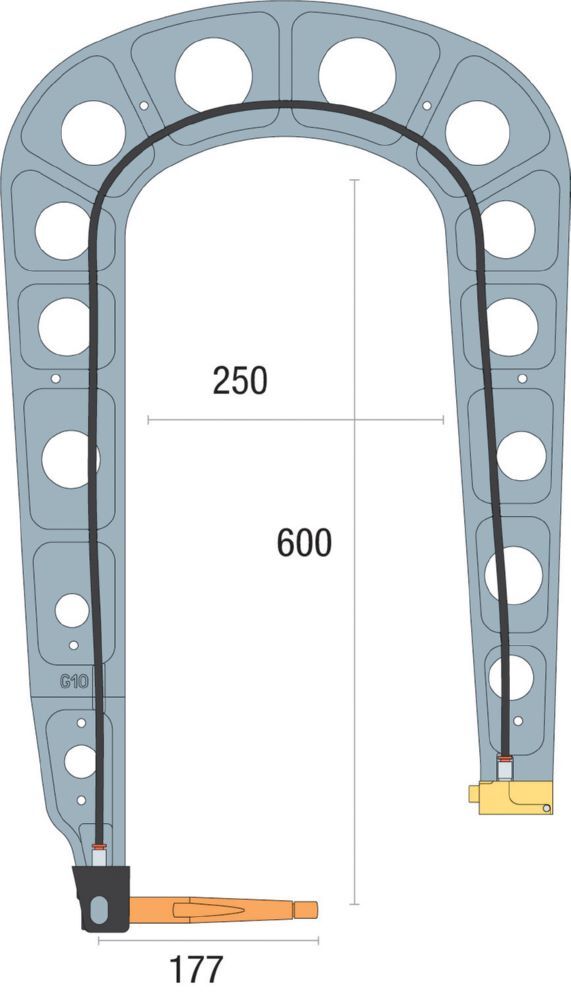 Produktbild Gys Isolierter G10-Arm mit Wandhalterung