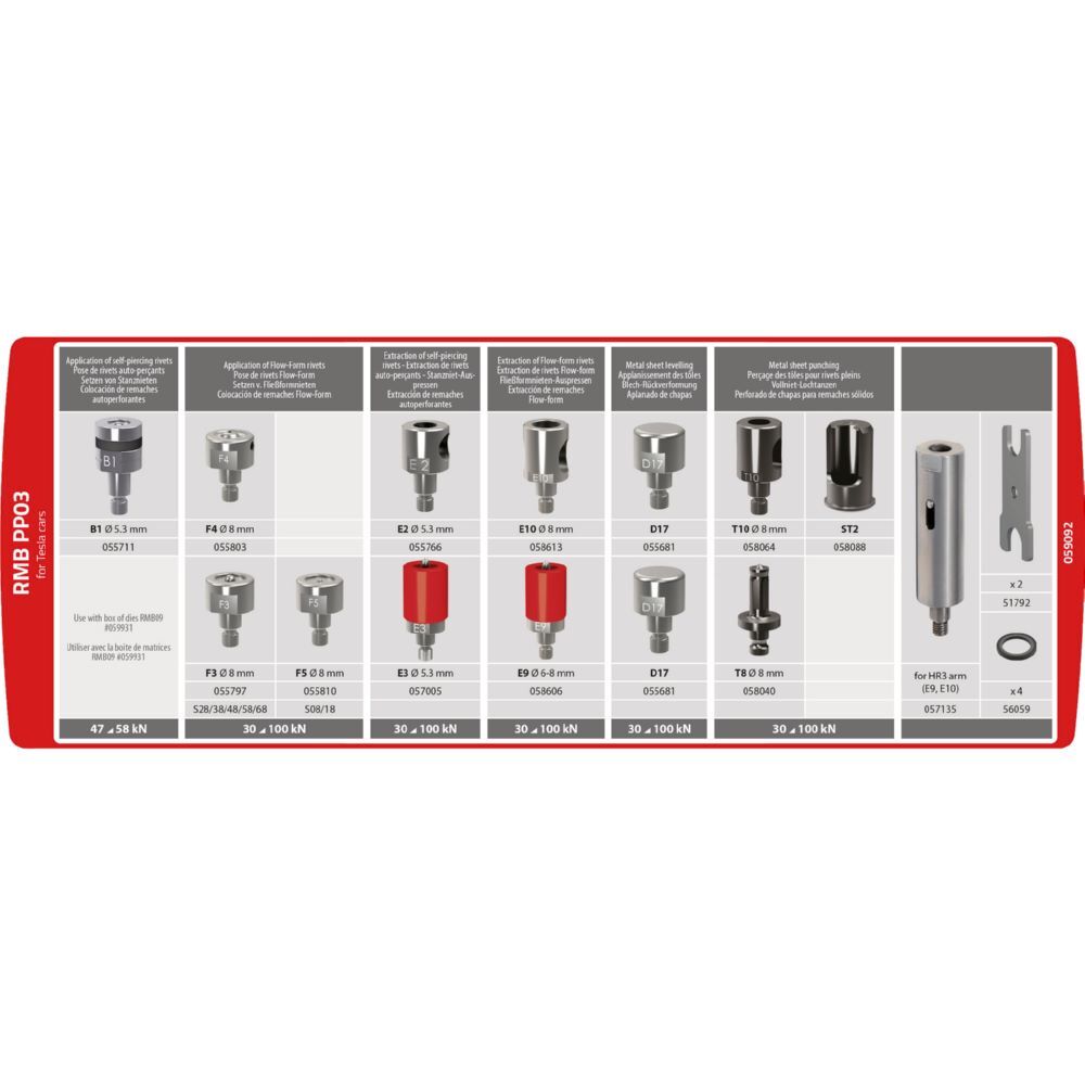 Gys Matrizen Set RMB PP03 PUSH-PULL Tesla Produktbild Gys Matrizen Set RMB PP03 PUSH-PULL Tesla