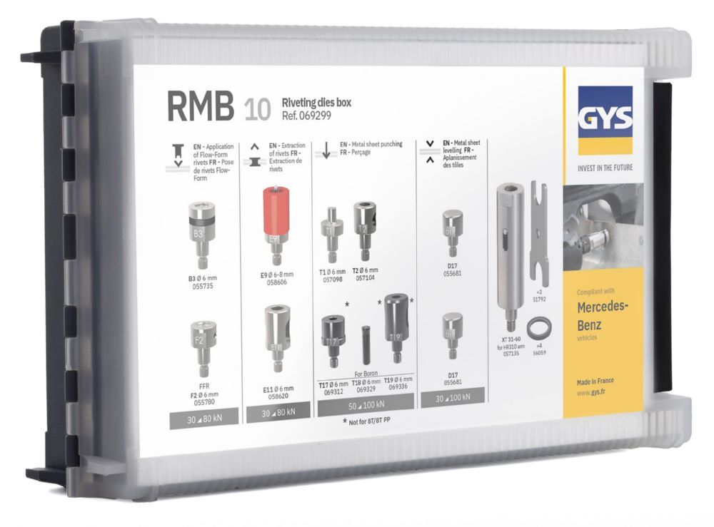 Produktbild Gys Matrizen-Set RMB 10 Porsche Stanznietgerät 8T / 10T