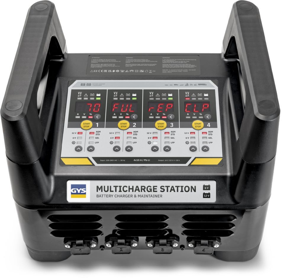 Produktbild Gys Multicharge-Station 4x10A / Pb-Li