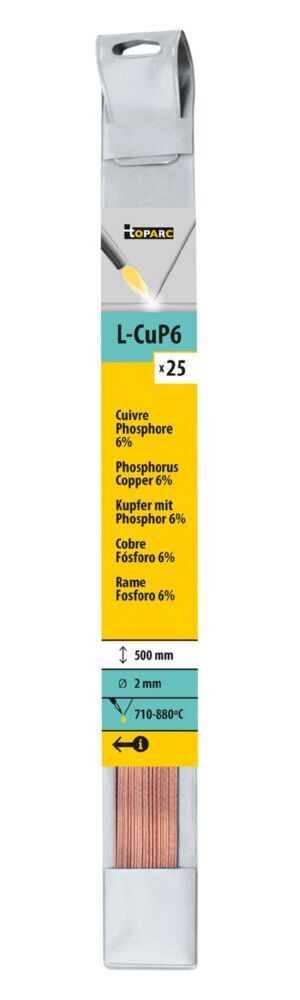 Produktbild Gys 25 Kupfer-Phosphor-Stäbe 2,0 Länge 500 mm