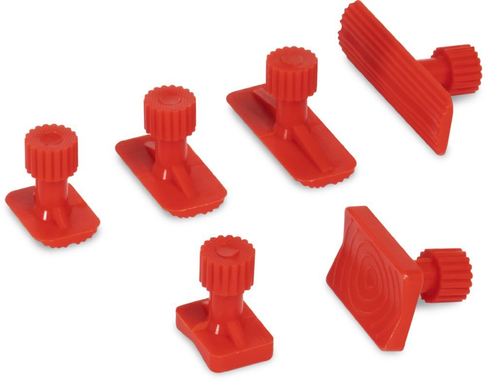 Produktbild Gys 6 rote rechteckige Spitzen