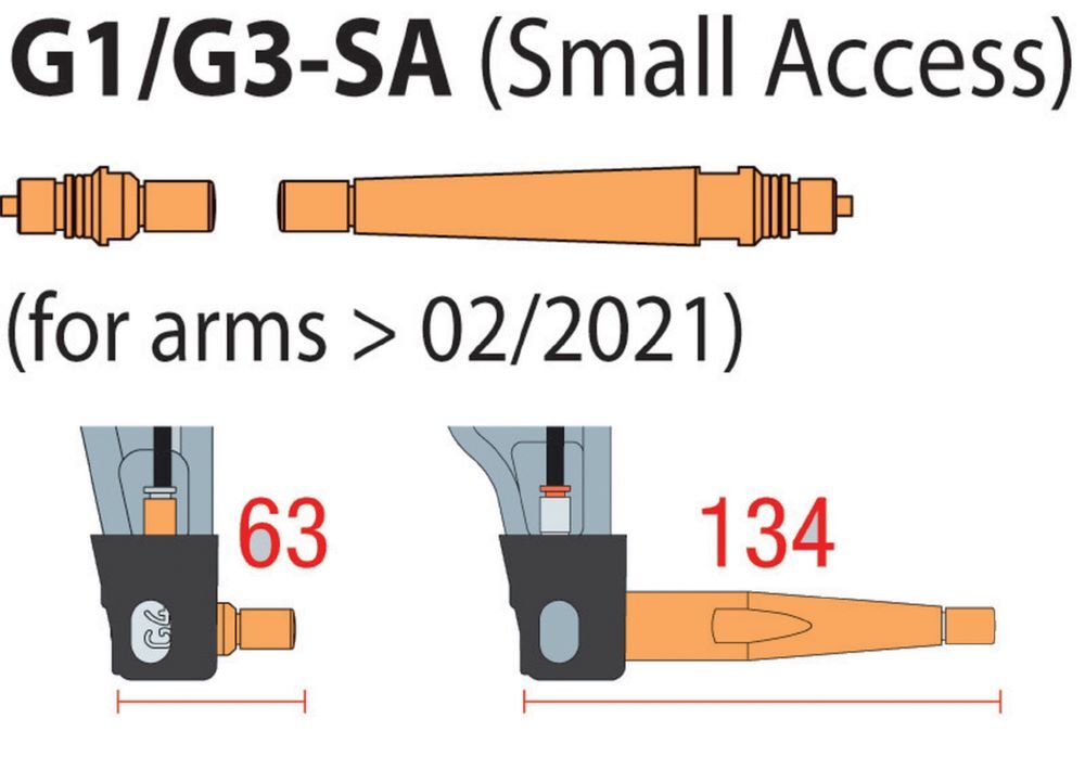 Produktbild Gys Set aus 2 Verlängerungen G1 / G3-SA