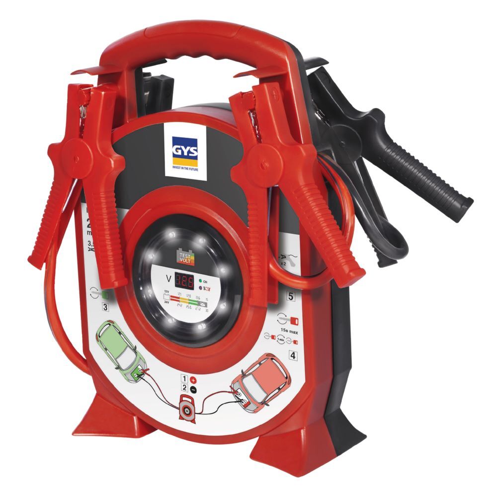 Gys Starthilfekabel 350A 2 x 3,5 m 25 mm² mit isolierten Klemmen Produktbild Gys Starthilfekabel 350A 2 x 3,5 m 25 mm² mit isolierten Klemmen