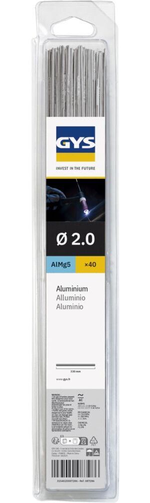 Produktbild Gys 40 WIG-Aluminiumstäbe AlMg5 Durchmesser 2,0 330 mm