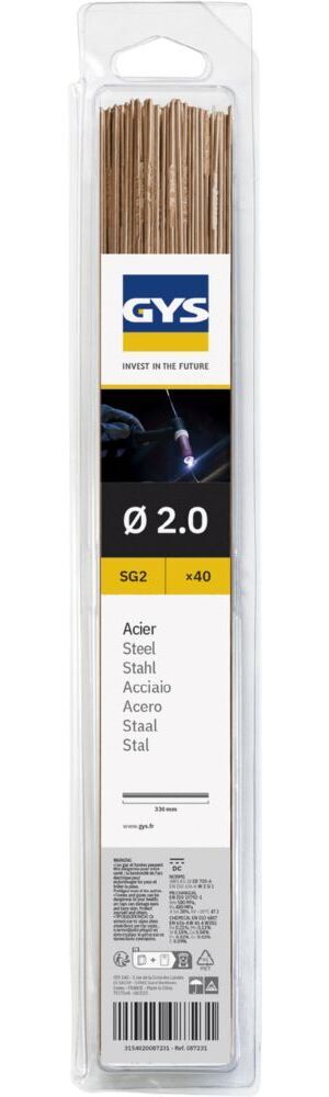 Produktbild Gys 40 WIG-Schweißstäbe Stahl Durchmesser 2,0 mm 330 mm