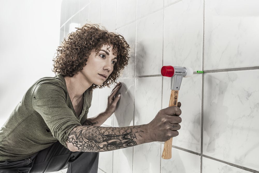 BASEPLEX-Schonhammer, Nylon / Celluloseacetat mit Zinkdruckguss-Gehäuse und Holzstiel | D=40 mm | 3968.040 Produktbild BASEPLEX-Schonhammer, Nylon / Celluloseacetat mit Zinkdruckguss-Gehäuse und Holzstiel | D=40 mm | 3968.040 bild 3