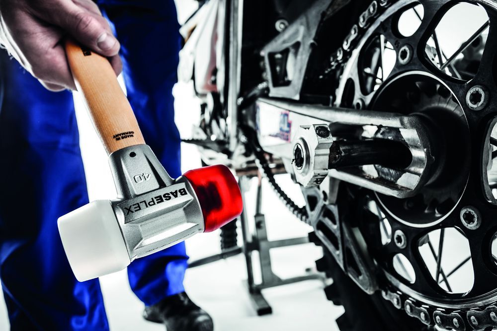 BASEPLEX-Schonhammer, Nylon / Celluloseacetat mit Zinkdruckguss-Gehäuse und Holzstiel | D=40 mm | 3968.040 Produktbild BASEPLEX-Schonhammer, Nylon / Celluloseacetat mit Zinkdruckguss-Gehäuse und Holzstiel | D=40 mm | 3968.040 bild 6