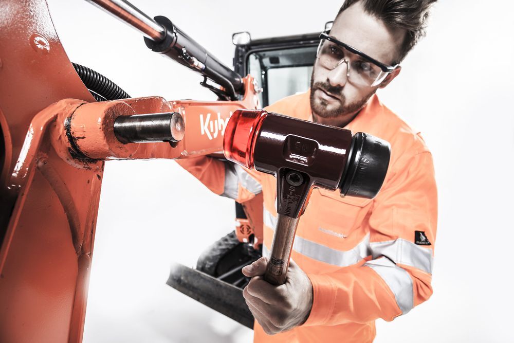 SIMPLEX-Schonhammer, Gummikomposition; mit Tempergussgehäuse und hochwertigem Holzstiel | D=40 mm | 3002.040 Produktbild SIMPLEX-Schonhammer, Gummikomposition; mit Tempergussgehäuse und hochwertigem Holzstiel | D=40 mm | 3002.040 bild 2