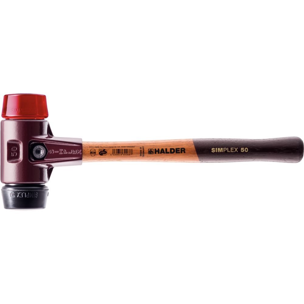 Halder Schonhammer SIMPLEX 40mm Gum./Plastik Produktbild Halder Schonhammer SIMPLEX 40mm Gum./Plastik