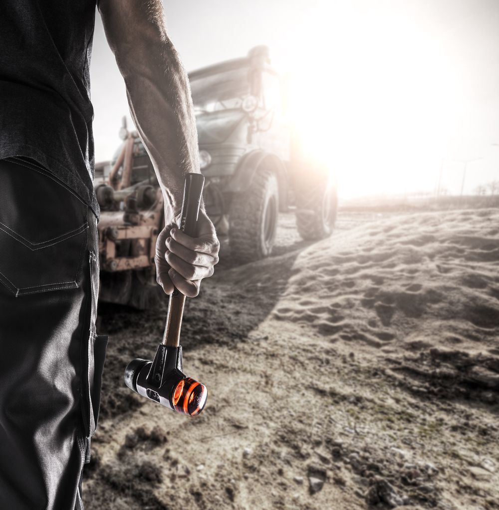 SIMPLEX-Schonhammer, Gummikomposition / Plastik; mit Tempergussgehäuse und hochwertigem Holzstiel | D=40 mm | 3026.040 Produktbild SIMPLEX-Schonhammer, Gummikomposition / Plastik; mit Tempergussgehäuse und hochwertigem Holzstiel | D=40 mm | 3026.040 bild 4