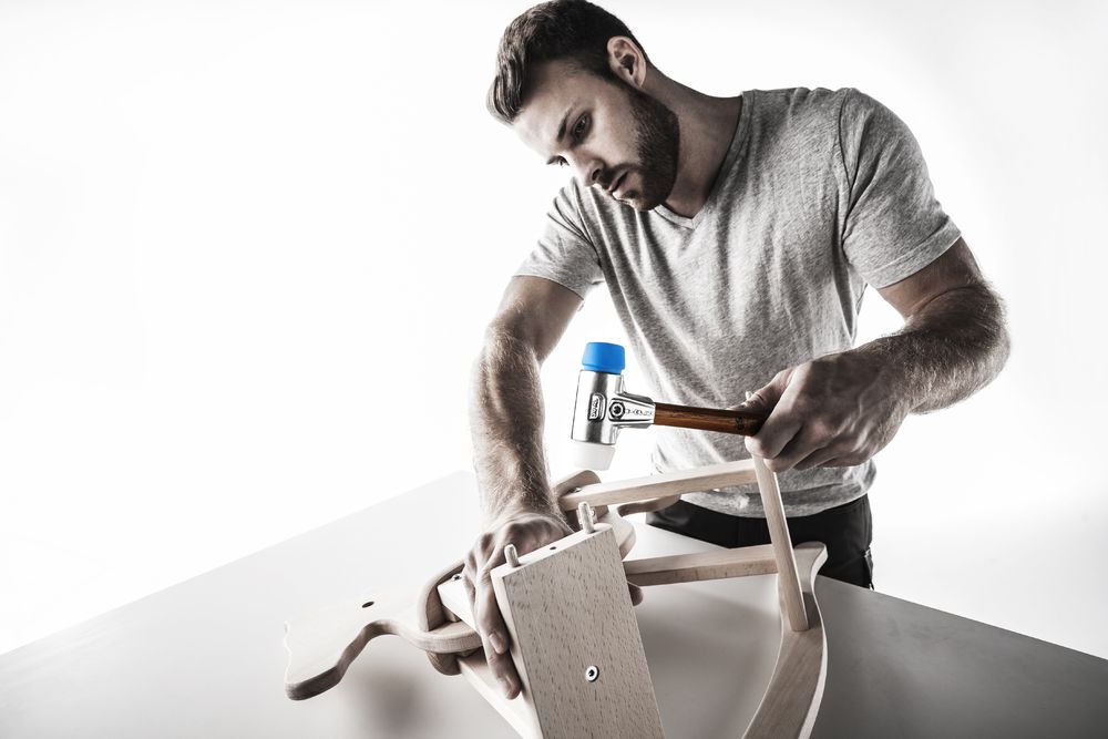 SIMPLEX-Schonhammer, TPE-soft / Superplastik; mit Aluminiumgehäuse und hochwertigem Holzstiel | D=60 mm | 3117.060 Produktbild SIMPLEX-Schonhammer, TPE-soft / Superplastik; mit Aluminiumgehäuse und hochwertigem Holzstiel | D=60 mm | 3117.060 bild 4