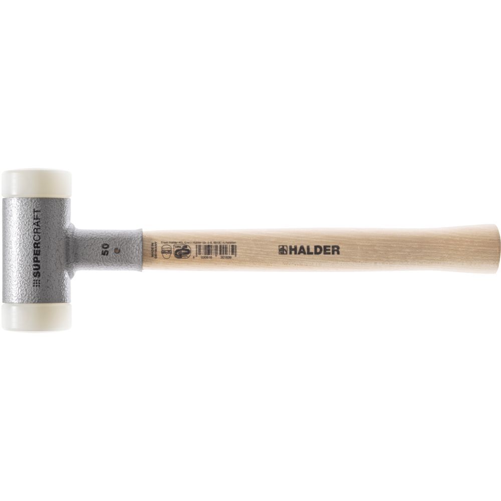 SUPERCRAFT-Schonhammer, mit schwingungsdämpfendem, ergonomisch geformtem und lackiertem Hickorystiel | D=40 mm | 3366.040 SUPERCRAFT-Schonhammer, mit schwingungsdämpfendem, ergonomisch geformtem und lackiertem Hickorystiel | D=40 mm | 3366.040