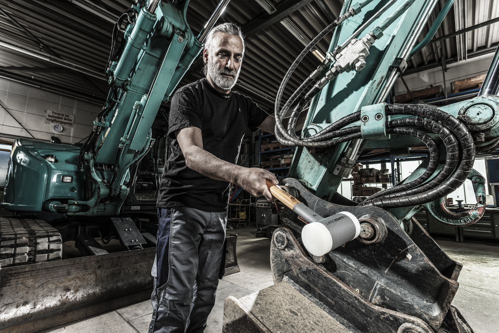 SUPERCRAFT-Schonhammer, mit schwingungsdämpfendem, ergonomisch geformtem und lackiertem Hickorystiel | D=40 mm | 3366.040 SUPERCRAFT-Schonhammer, mit schwingungsdämpfendem, ergonomisch geformtem und lackiertem Hickorystiel | D=40 mm | 3366.040