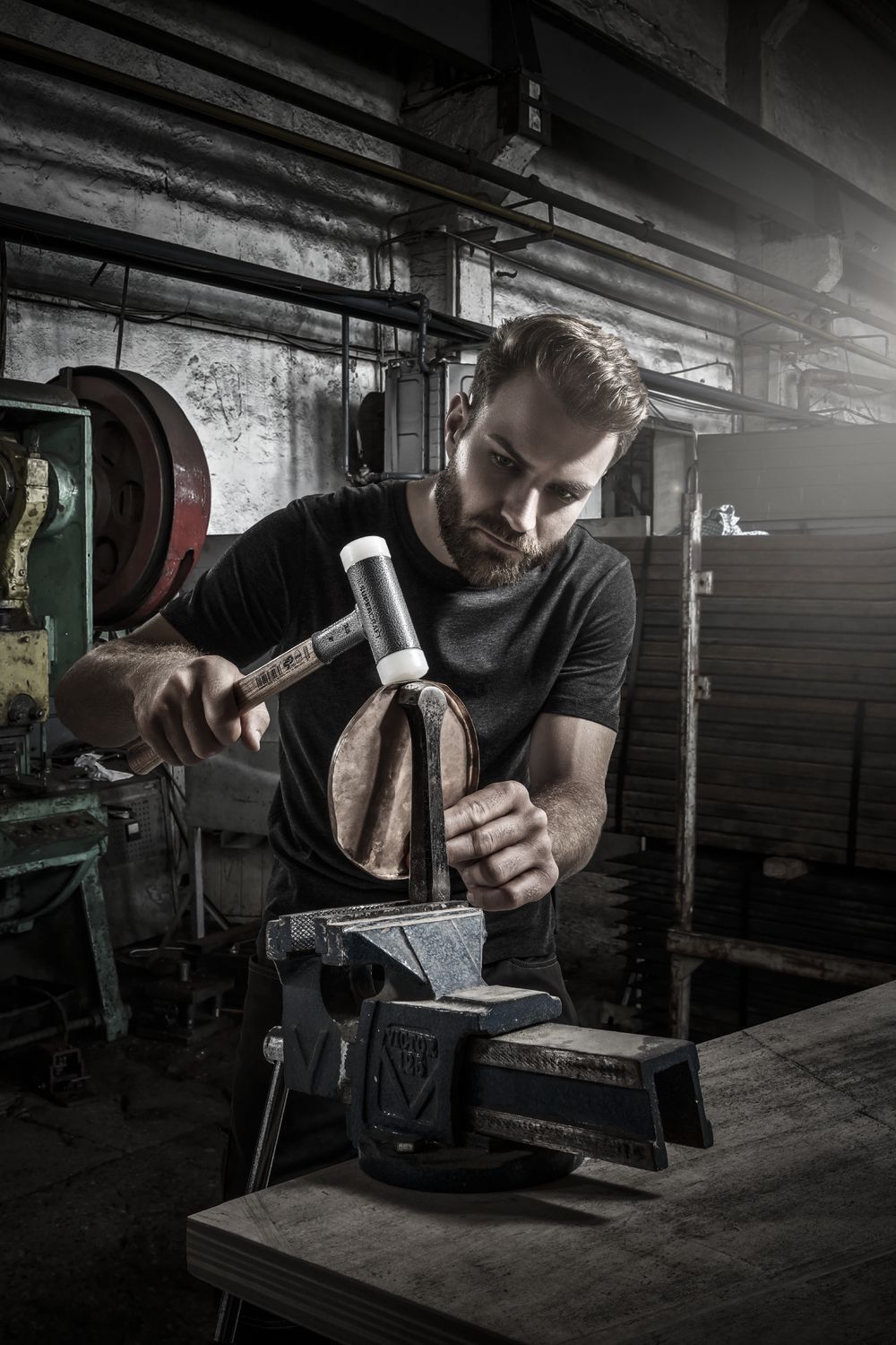 SUPERCRAFT-Schonhammer, mit schwingungsdämpfendem, ergonomisch geformtem und lackiertem Hickorystiel | D=40 mm | 3366.040 SUPERCRAFT-Schonhammer, mit schwingungsdämpfendem, ergonomisch geformtem und lackiertem Hickorystiel | D=40 mm | 3366.040