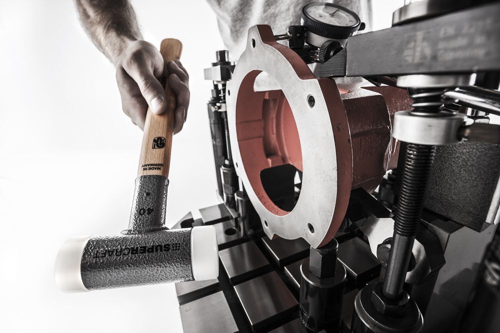 SUPERCRAFT-Schonhammer, mit schwingungsdämpfendem, ergonomisch geformtem und lackiertem Hickorystiel | D=40 mm | 3366.040 SUPERCRAFT-Schonhammer, mit schwingungsdämpfendem, ergonomisch geformtem und lackiertem Hickorystiel | D=40 mm | 3366.040