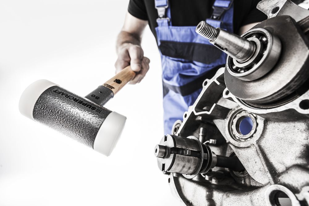 SUPERCRAFT-Schonhammer, mit schwingungsdämpfendem, ergonomisch geformtem und lackiertem Hickorystiel | D=40 mm | 3366.040 SUPERCRAFT-Schonhammer, mit schwingungsdämpfendem, ergonomisch geformtem und lackiertem Hickorystiel | D=40 mm | 3366.040
