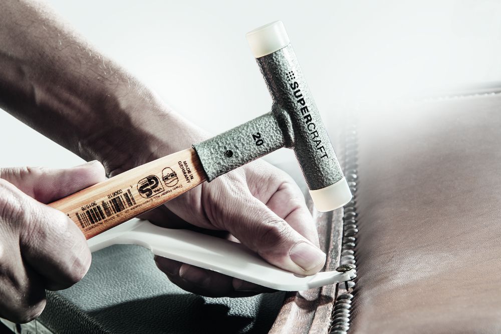 SUPERCRAFT-Schonhammer, mit schwingungsdämpfendem, ergonomisch geformtem und lackiertem Hickorystiel | D=40 mm | 3366.040 SUPERCRAFT-Schonhammer, mit schwingungsdämpfendem, ergonomisch geformtem und lackiertem Hickorystiel | D=40 mm | 3366.040