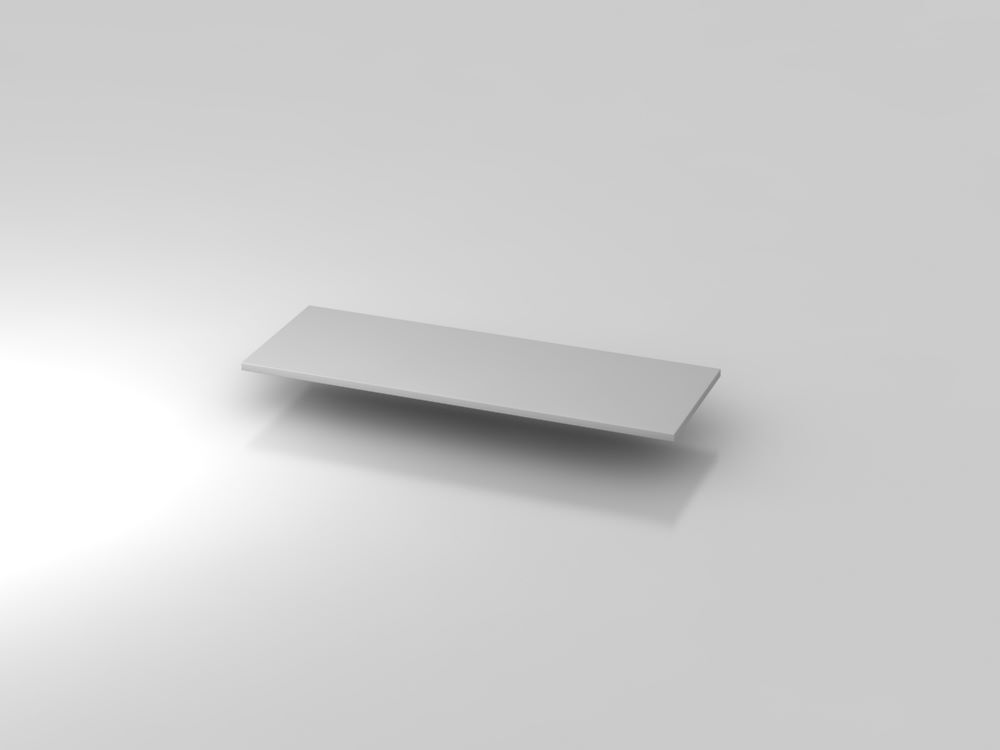 Hammerbacher Abdeckplatte 120,5 x 43 cm Grau Produktbild Hammerbacher Abdeckplatte 120,5 x 43 cm Grau