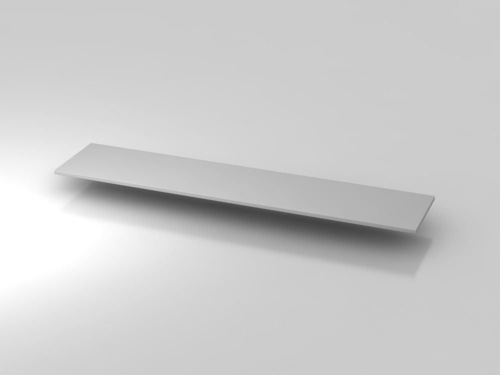 Hammerbacher Abdeckplatte 200,5 x 43 cm Grau Produktbild Hammerbacher Abdeckplatte 200,5 x 43 cm Grau