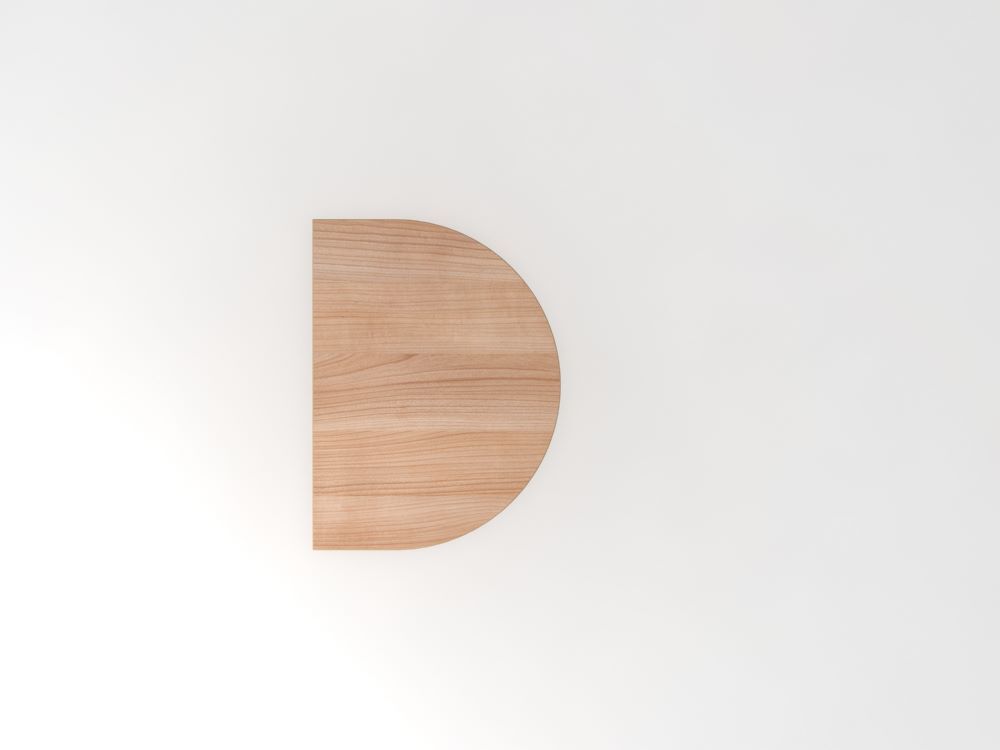 Hammerbacher Anbautisch 60 x 80 cm in Nussbaum mit Stützfüßen weiß Produktbild Hammerbacher Anbautisch 60 x 80 cm in Nussbaum mit Stützfüßen weiß