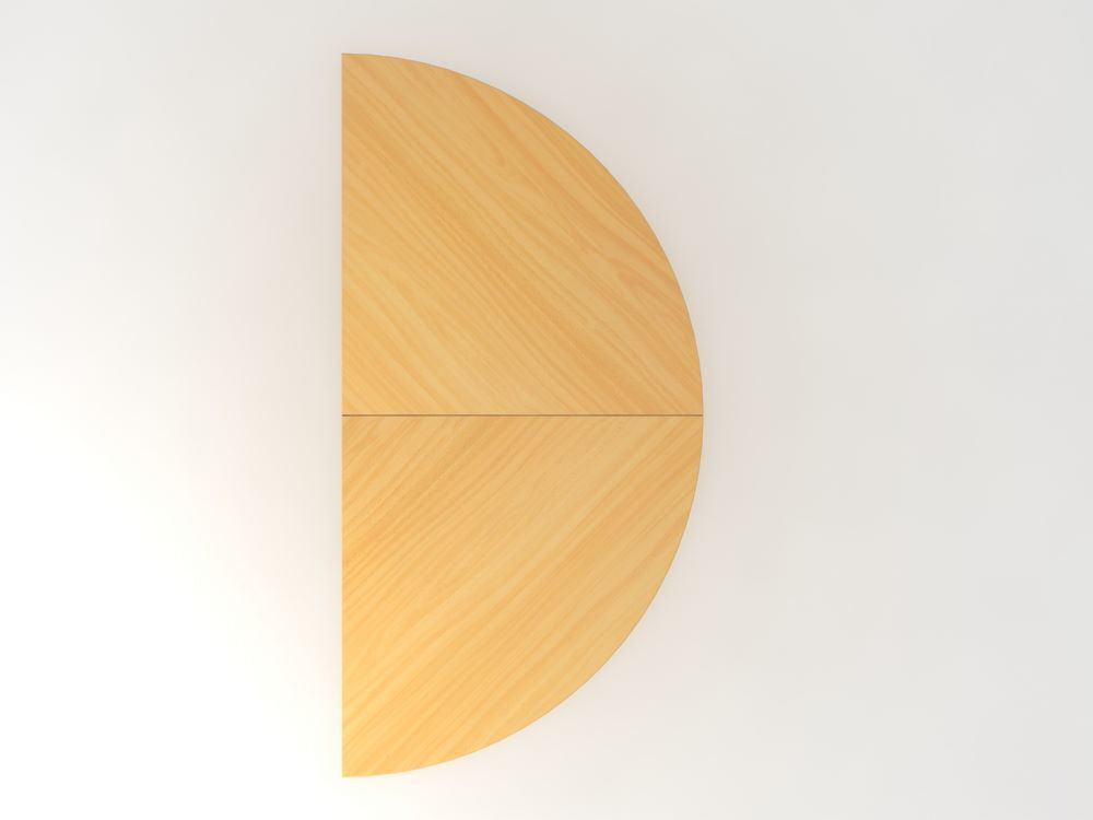 Hammerbacher Anbautisch 2 x Viertelkreis Höhe 68 bis 76 cm STF Buche Silber Produktbild Hammerbacher Anbautisch 2 x Viertelkreis Höhe 68 bis 76 cm STF Buche Silber