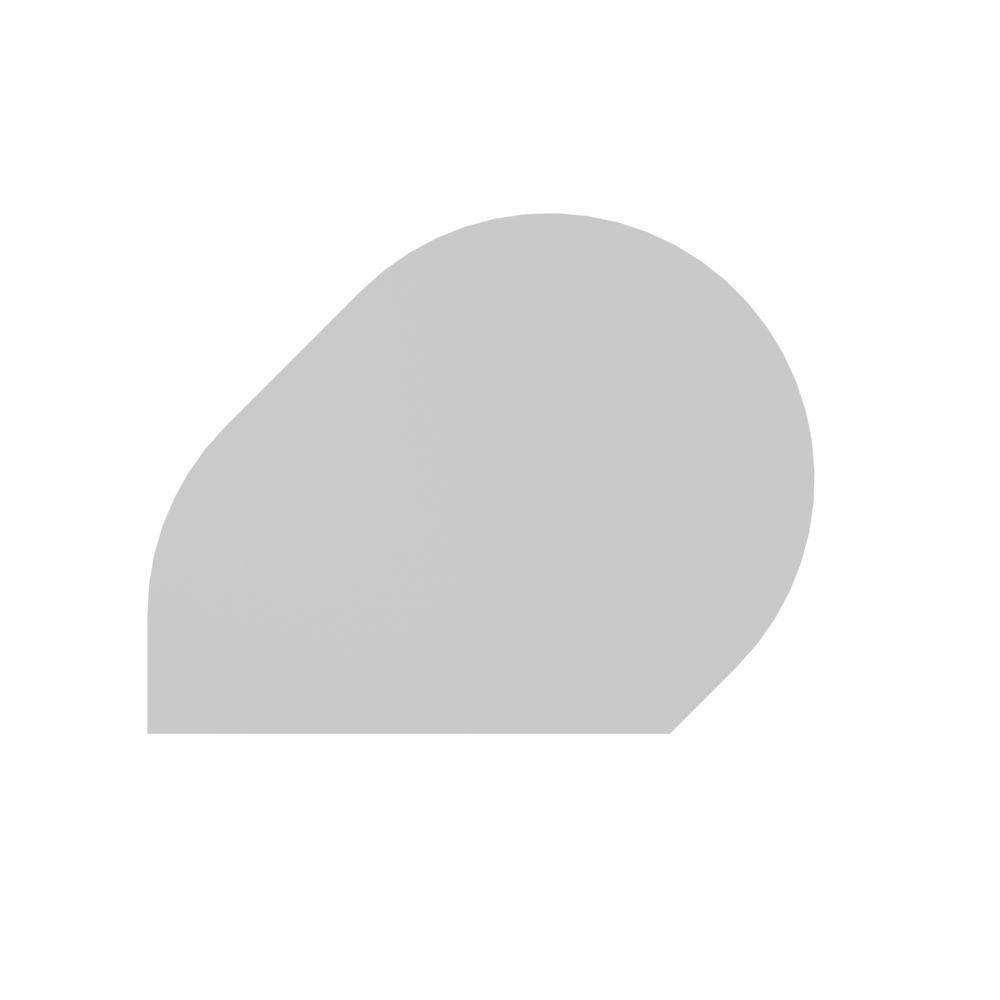 Produktbild Hammerbacher Anbautisch 80x103cm Grau/Graphit