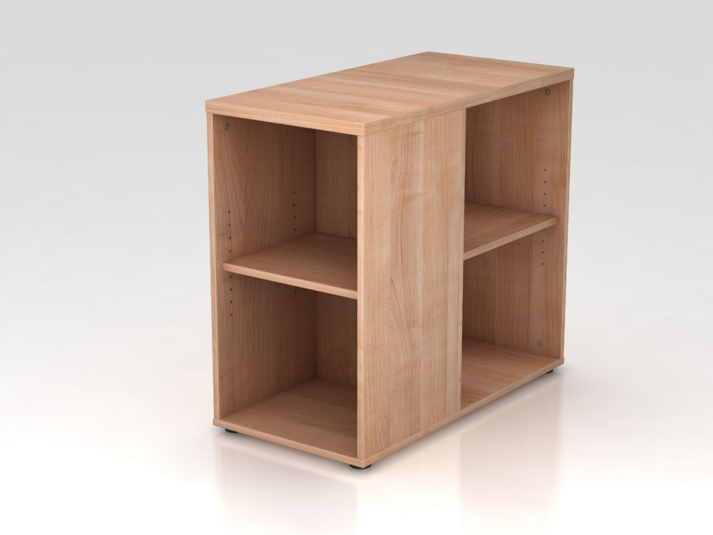 Hammerbacher Anstellcontainer Nussbaum 2 seitig 40 x 80 x 72 bis 76 cm Produktbild Hammerbacher Anstellcontainer Nussbaum 2 seitig 40 x 80 x 72 bis 76 cm