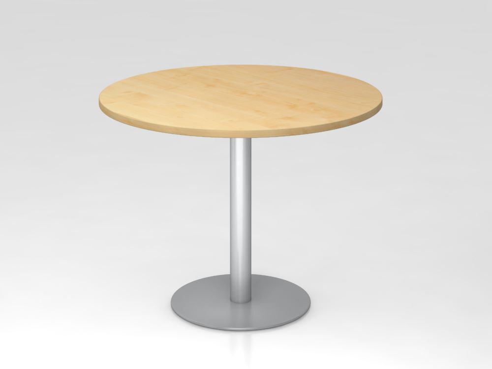 Hammerbacher Besprechungstisch 100 cm rund Höhe 74,5 cm Ahorn Silber Hammerbacher Besprechungstisch 100 cm rund Höhe 74,5 cm Ahorn Silber