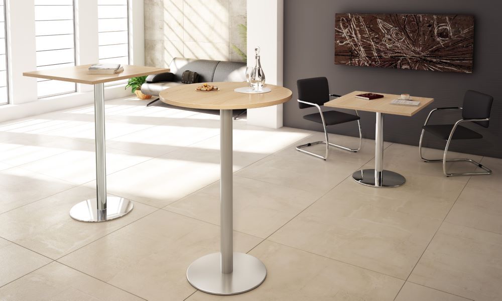 Produktbild Besprechungstisch 100cm rund Graphit/Chrom bild 3