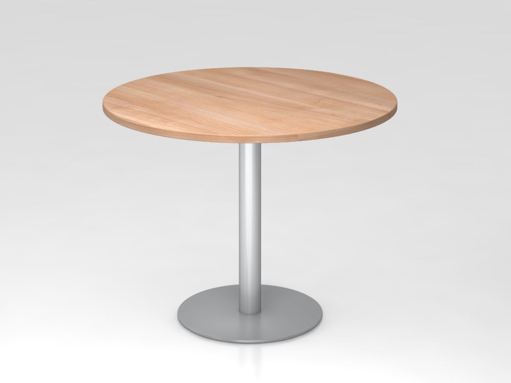 Hammerbacher Besprechungstisch 100 cm rund Höhe 74,5 cm Nussbaum Produktbild Hammerbacher Besprechungstisch 100 cm rund Höhe 74,5 cm Nussbaum