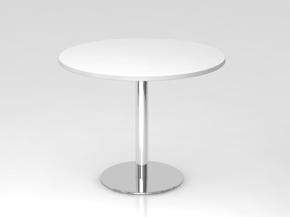 Hammerbacher Besprechungstisch 100 cm rund Höhe 74,5 cm Weiß Produktbild Hammerbacher Besprechungstisch 100 cm rund Höhe 74,5 cm Weiß