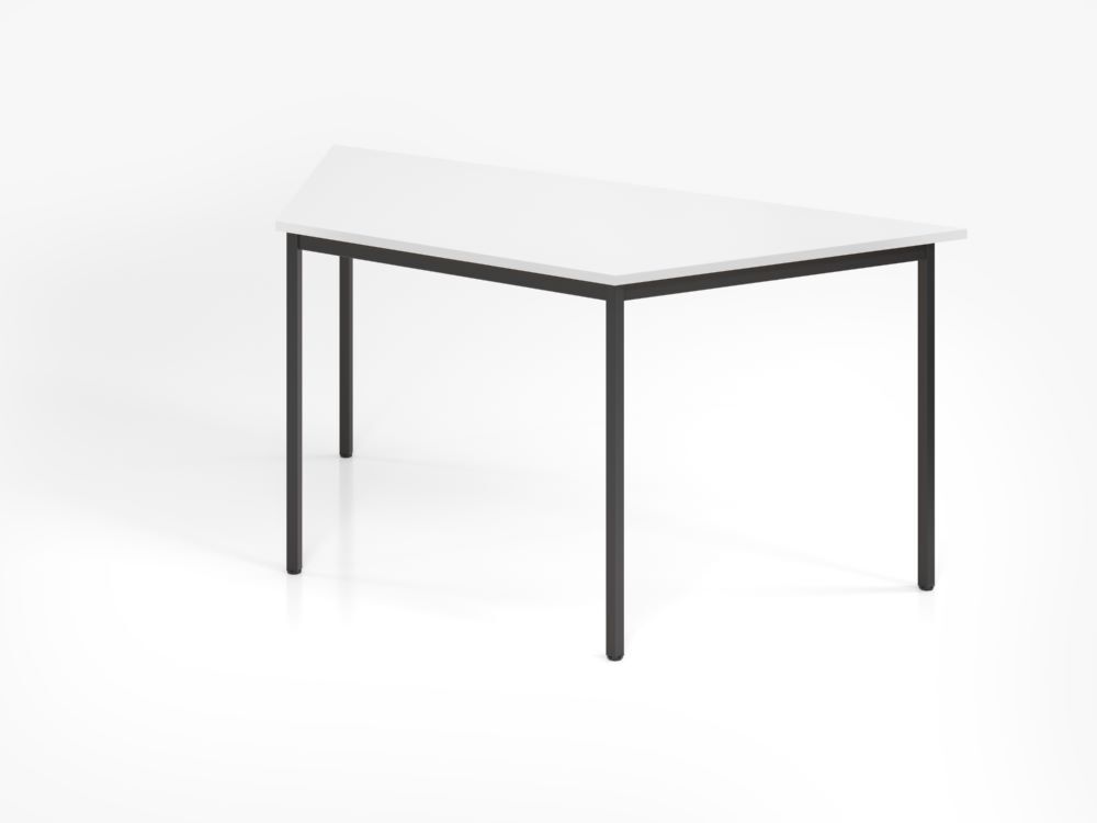 Produktbild Hammerbacher Besprechungstisch Trapez Vierkant 160x69cm Weiß