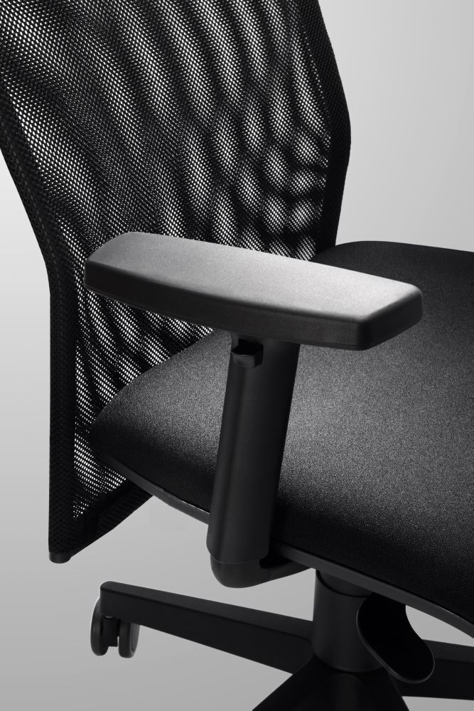 Produktbild Drehstuhl Solid 2 mit Netzrücken, schwarz bild 2