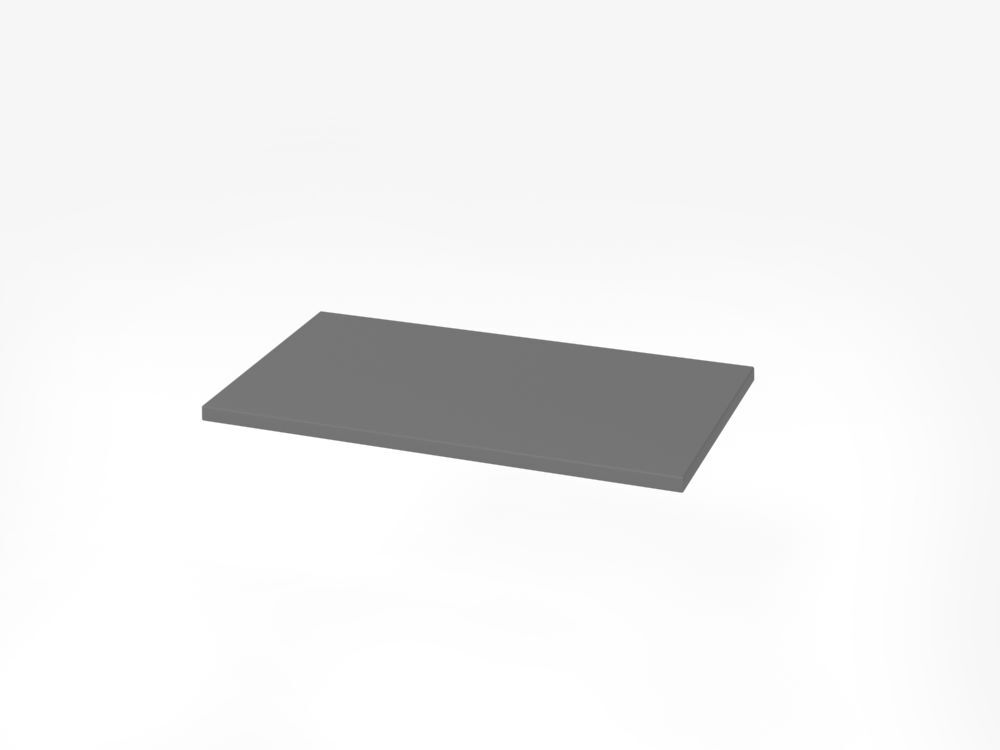 Hammerbacher Fachboden Graphit 52,4 x 29,4 x 1,6 cm für Querrollladenschrank Produktbild Hammerbacher Fachboden Graphit 52,4 x 29,4 x 1,6 cm für Querrollladenschrank
