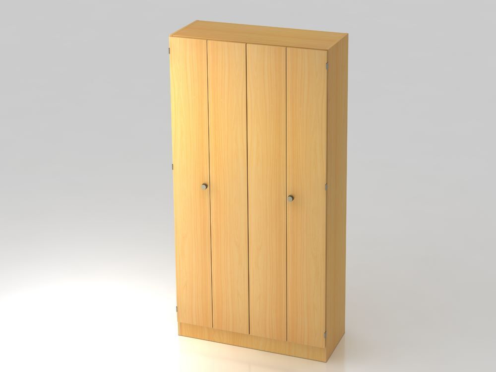 Hammerbacher Falttürenschrank 100 x 42 x 200,4 cm Buche 5OH Produktbild Hammerbacher Falttürenschrank 100 x 42 x 200,4 cm Buche 5OH