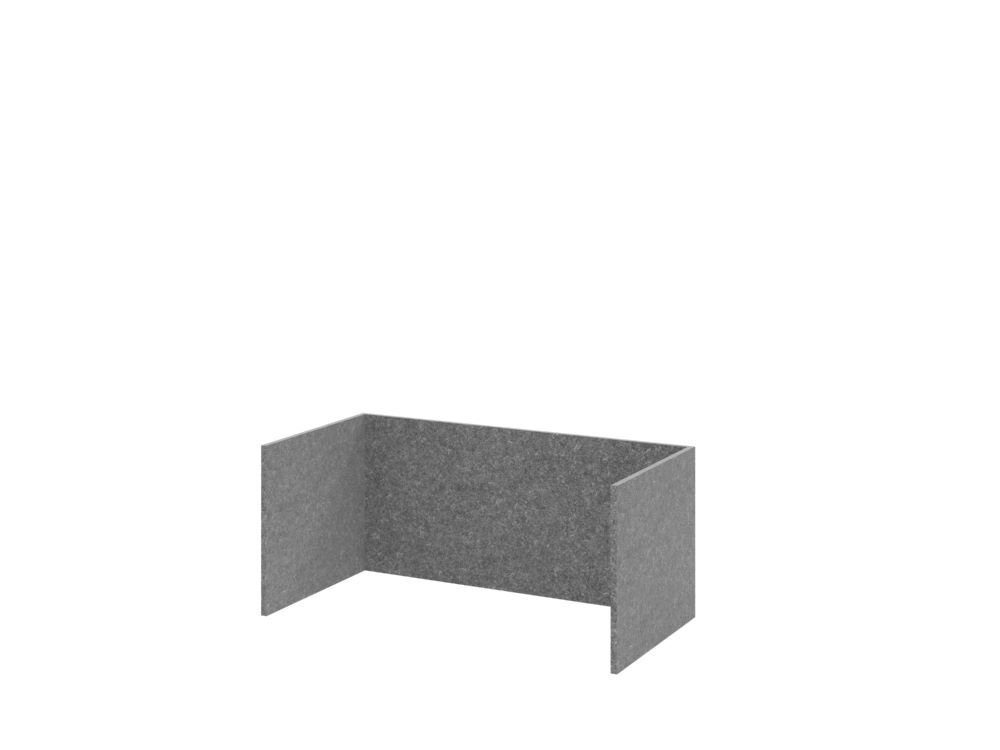 Produktbild Hammerbacher FlexWall Filzeinschub 80 cm 1 OH grau