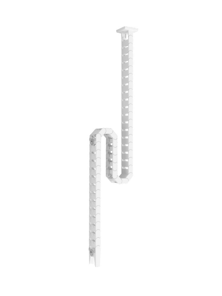 Hammerbacher Kabelkette vertikal weiß für Arbeitshöhe 60 - 130 cm Produktbild Hammerbacher Kabelkette vertikal weiß für Arbeitshöhe 60 - 130 cm