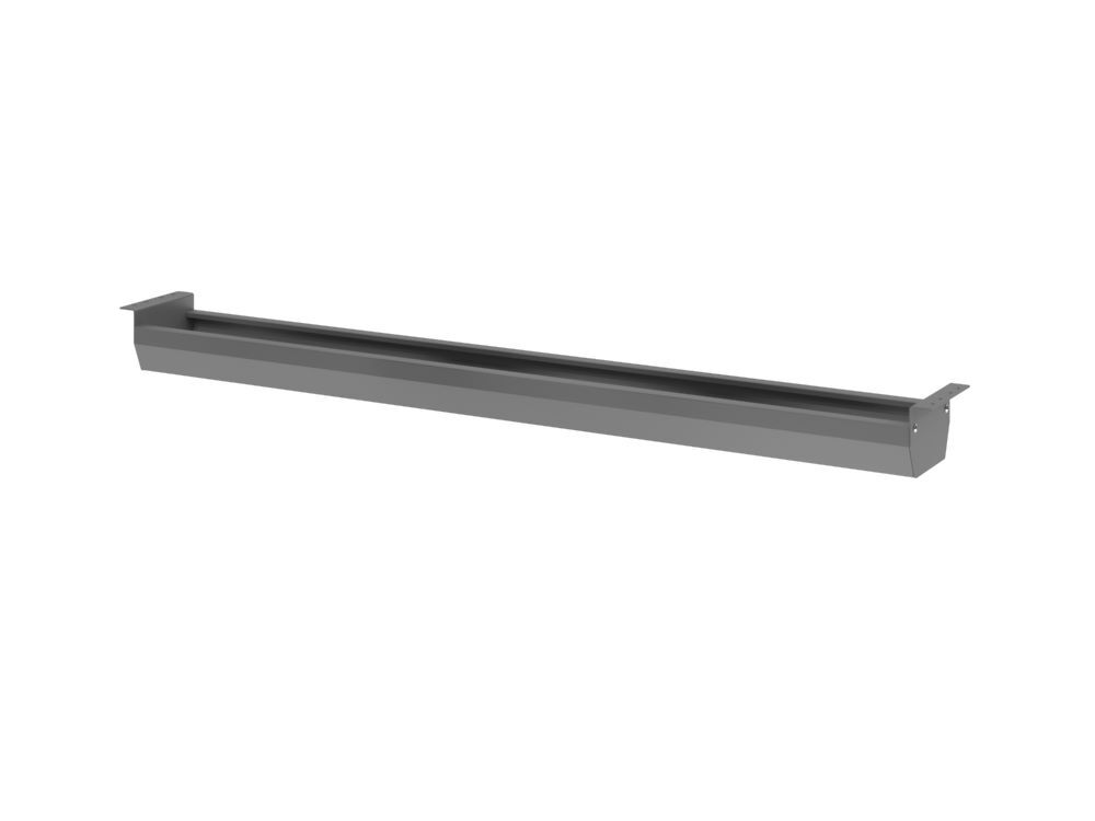 Hammerbacher Kabelwanne graphit klappbar 126,2 x 9,3 cm für 160er Tisch Produktbild Hammerbacher Kabelwanne graphit klappbar 126,2 x 9,3 cm für 160er Tisch