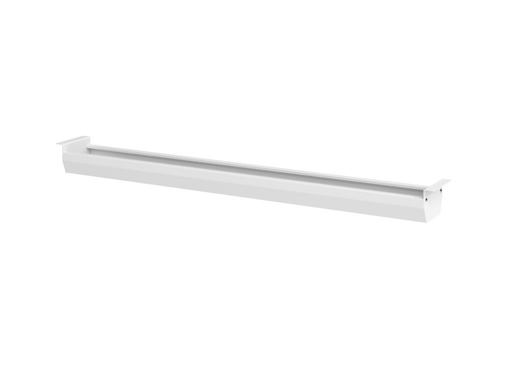 Hammerbacher Kabelwanne weiß klappbar 126,2 x 9,3 cm für 160er Tisch Produktbild Hammerbacher Kabelwanne weiß klappbar 126,2 x 9,3 cm für 160er Tisch