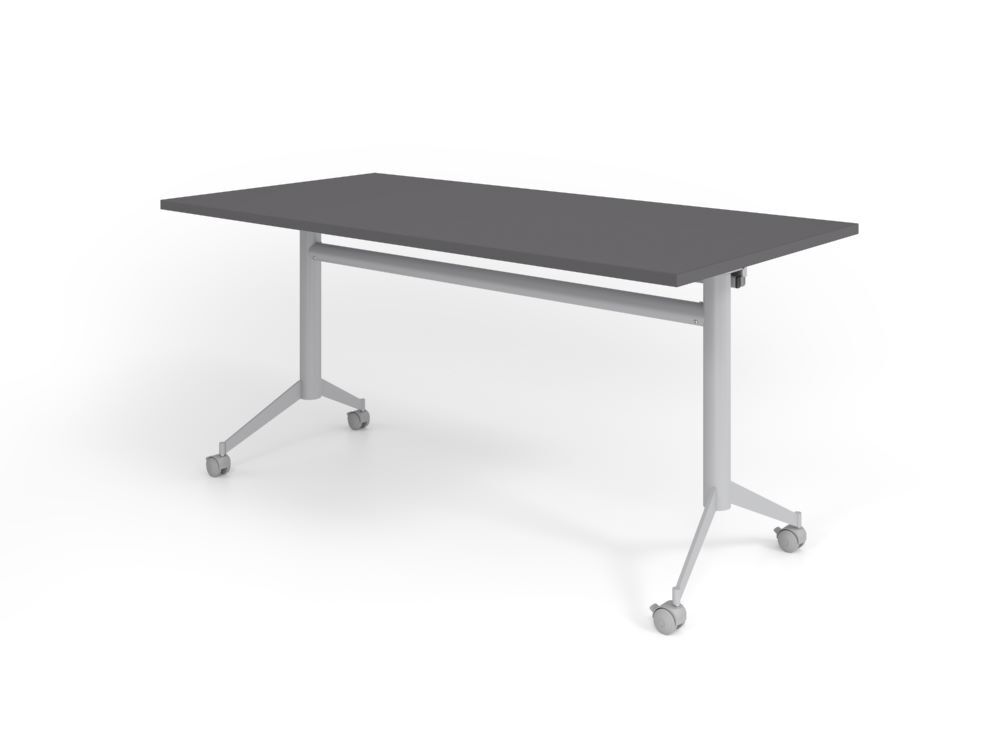 Produktbild Hammerbacher Klapptisch fahrbar 160x80cm Graphit