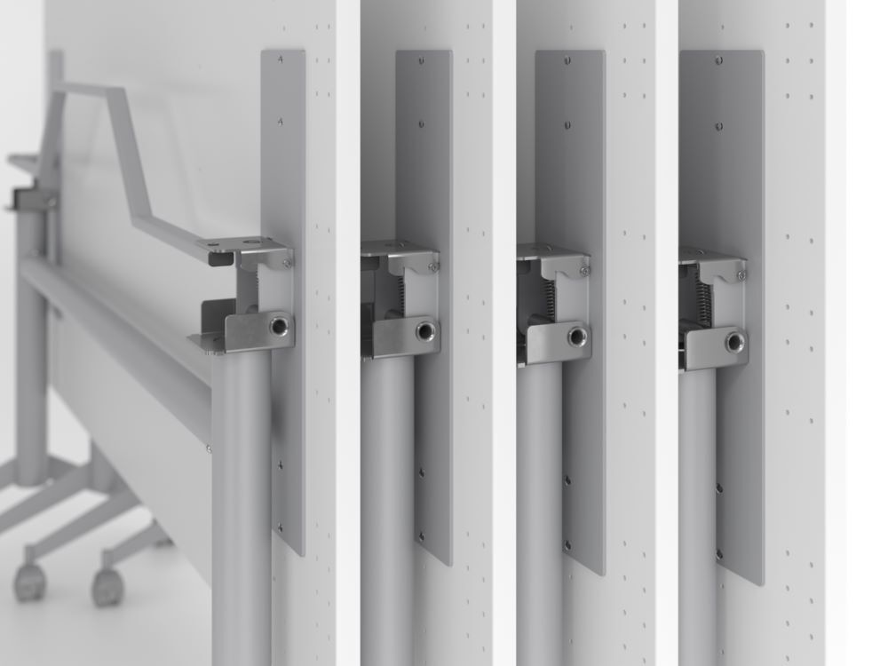 Produktbild Klapptisch fahrbar 160x80cm, Graphit bild 3