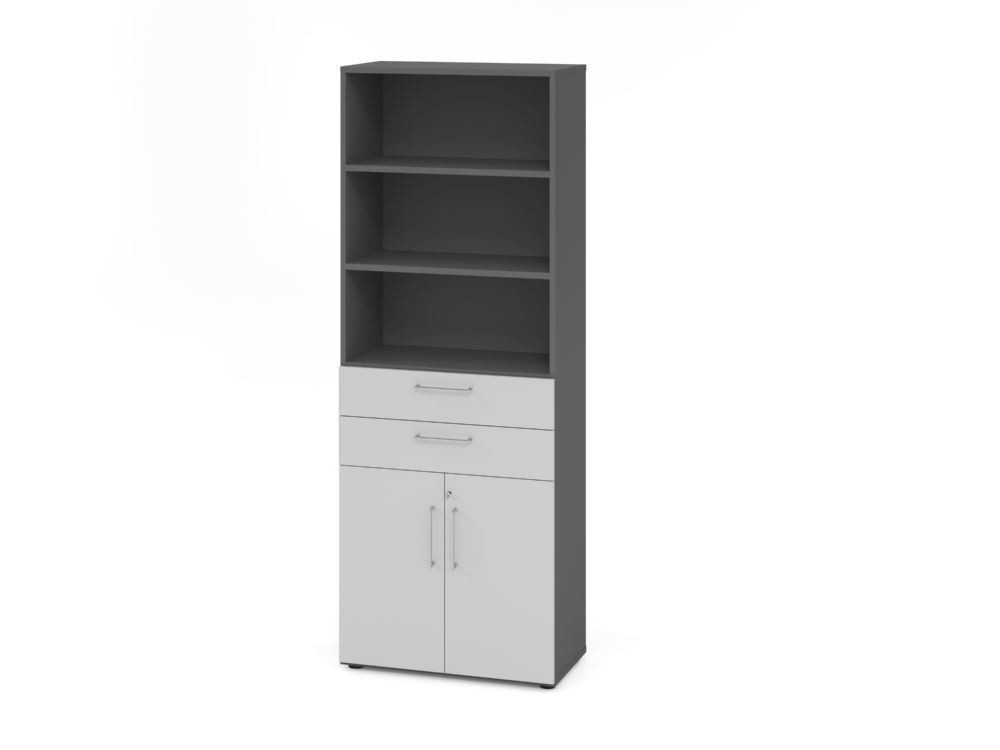 Produktbild Hammerbacher Kombischrank 6 OH 968K2 Graphit/Grau