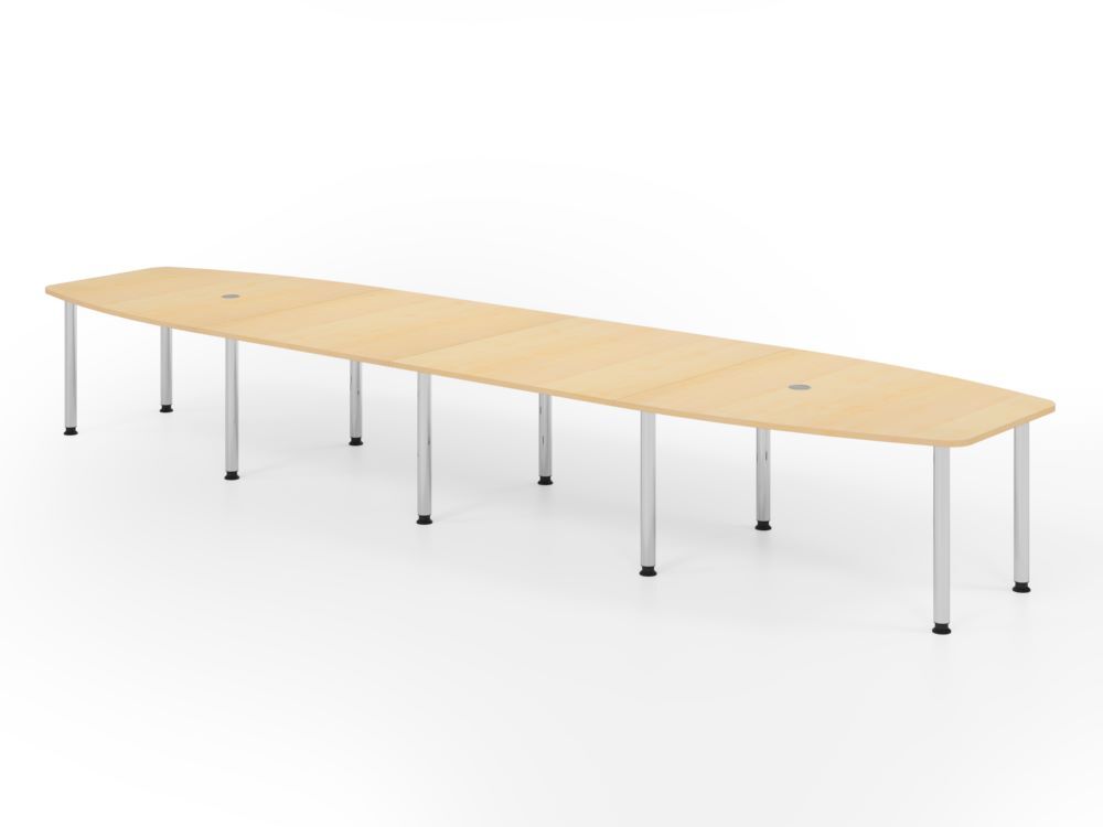Produktbild Hammerbacher Konferenztisch 520cm mit 10 Chromfüße Ahorn