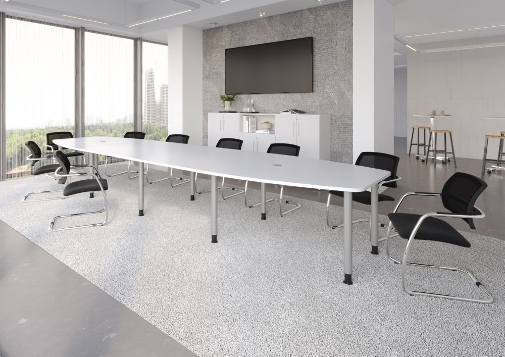 Produktbild Konferenztisch 520cm/10 Chromfüße Buche bild 4