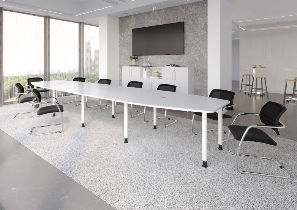 Produktbild Konferenztisch 520cm/10 Chromfüße Buche bild 5