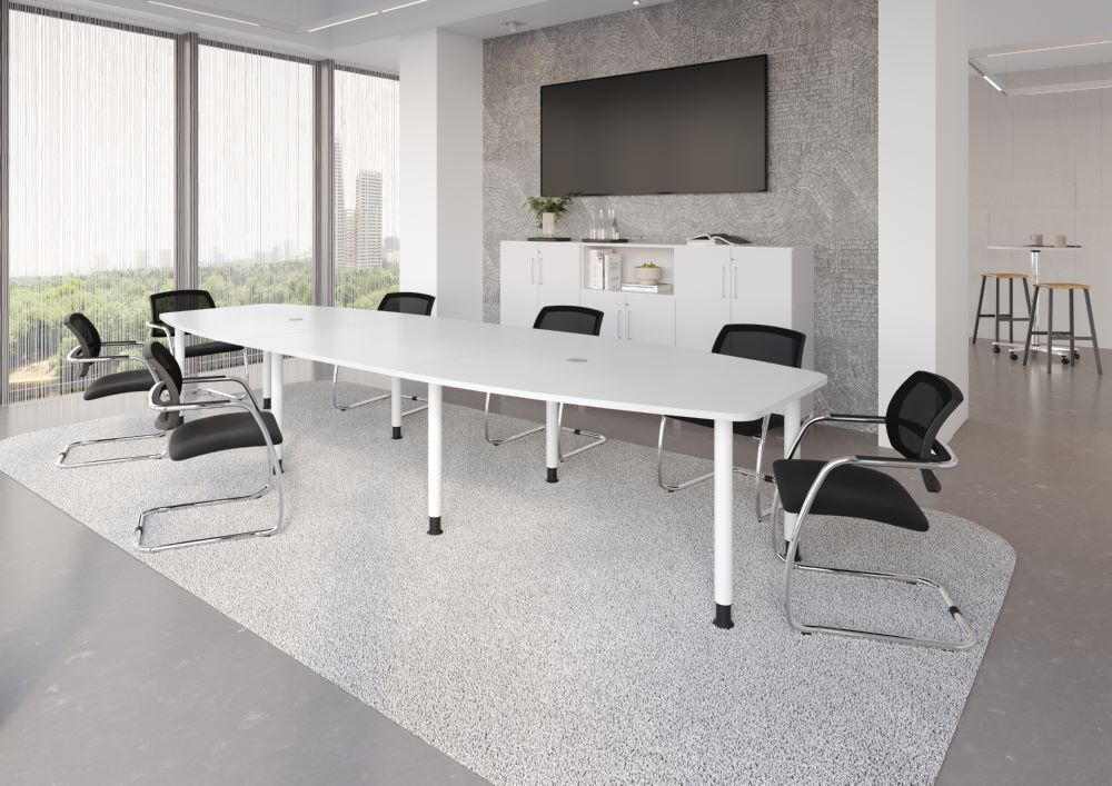 Produktbild Konferenztisch 400cm/8 Chromfüße Grau bild 5
