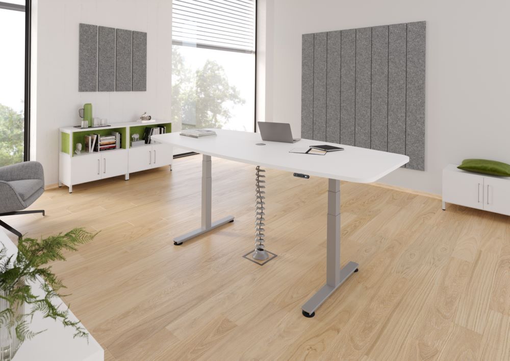 Produktbild Konferenztisch mit Memoryschalter, Grau bild 4