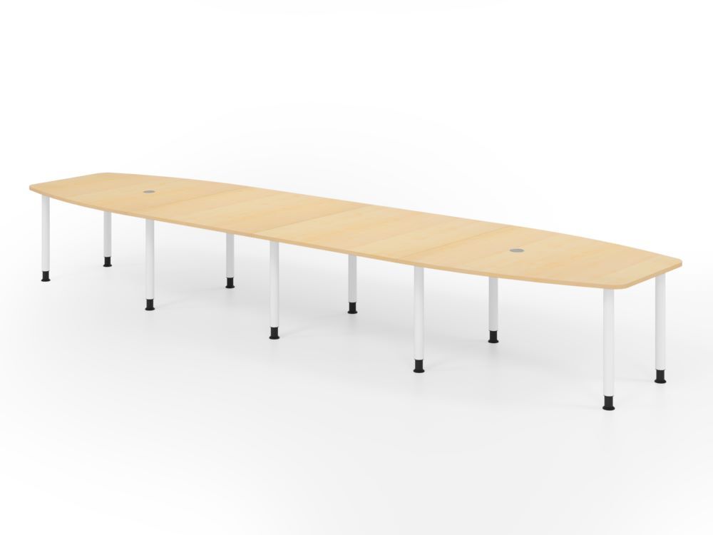 Produktbild Hammerbacher Konferenztisch 520cm mit10 Rundrohrfüße Ahorn