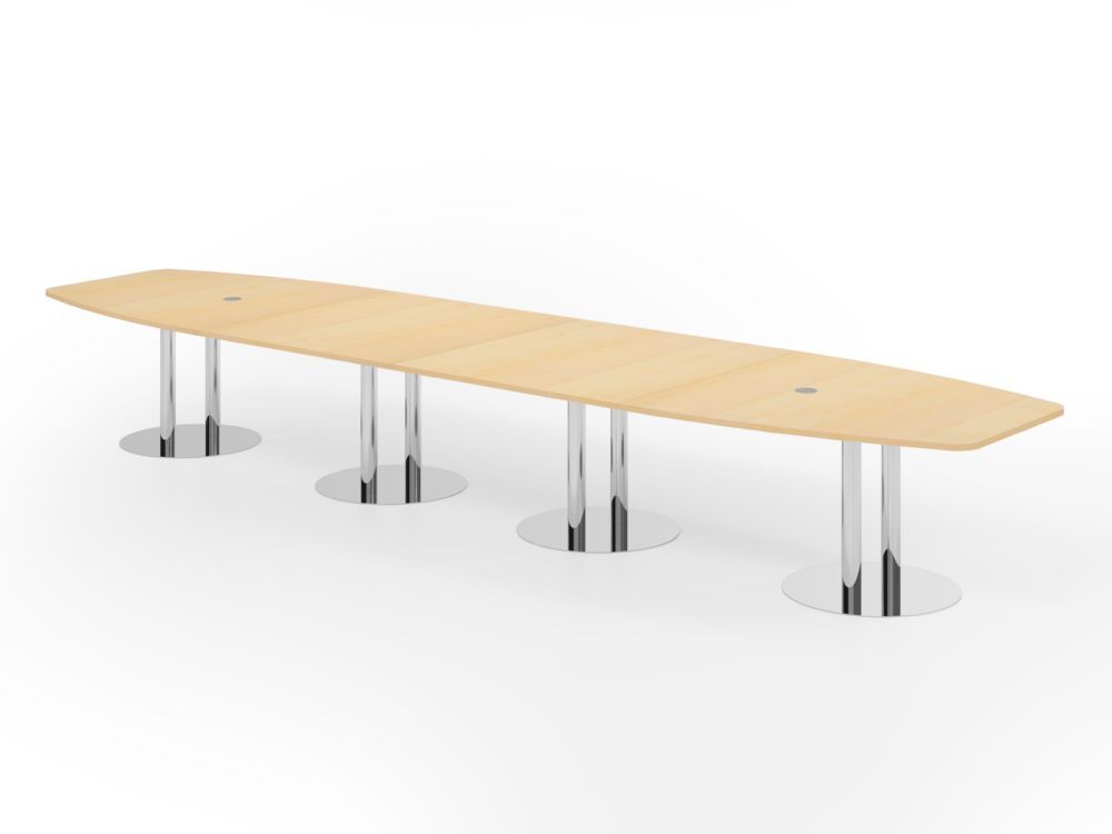 Produktbild Hammerbacher Konferenztisch 520cm Säulenfuß Ahorn/Chrom